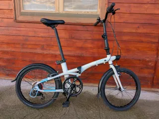 Bici plegable Btwin Tilt 500 Blanca