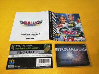 Neo Geo RALLY CHASE Neogeo CD SNK SPINE CARD