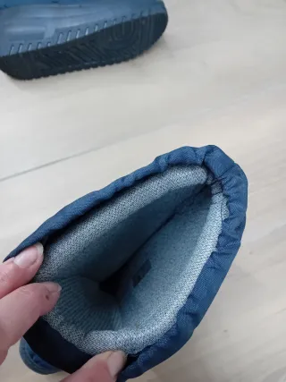 Scarponi da neve blu con disegno