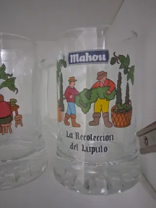 Jarras de Cerveza Mahou - Set de 4
