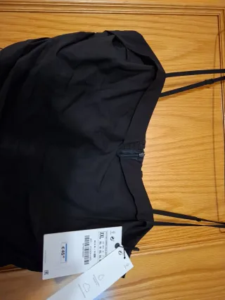 Vestido negro fiesta tirantes