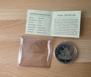 Moneta/Medaglia 10 Euro Germania 1992 Europa