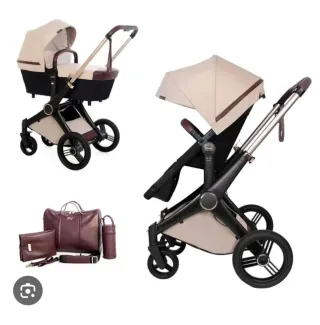 Carrito de bebé y bolso cambiador
