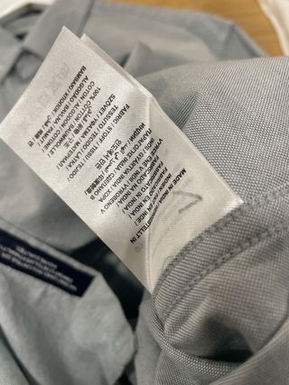 Camisa Gant Gris Manga Larga