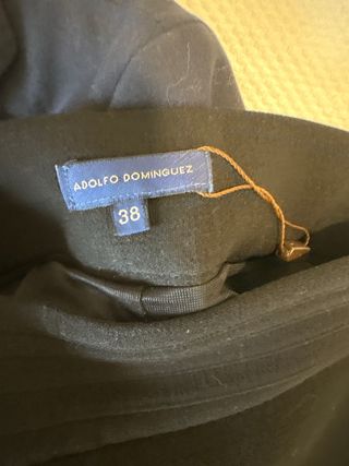 Falda Adolfo Domínguez Talla 38 Negra