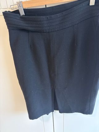 Falda Adolfo Domínguez Talla 38 Negra