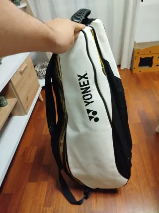 Bolsa Raquetas Tenis/Padel Negra y Dorada