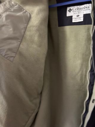 Chaqueta Columbia gris y blanco