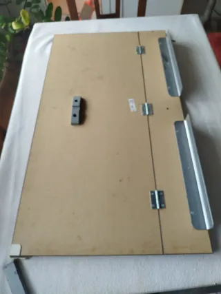 Mesa abatible Ikea Bjursta marrón oscuro