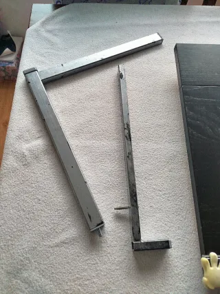 Mesa abatible Ikea Bjursta marrón oscuro