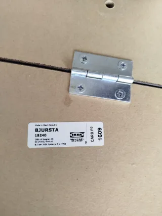 Mesa abatible Ikea Bjursta marrón oscuro