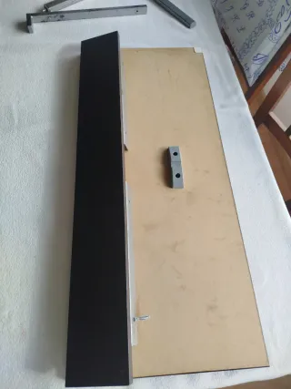 Mesa abatible Ikea Bjursta marrón oscuro