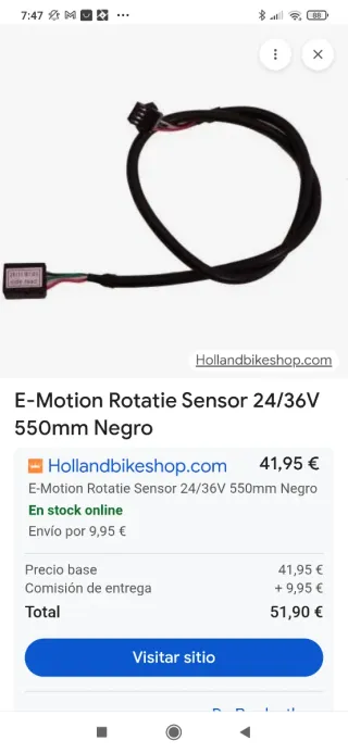 Sensor de par BH Emotion