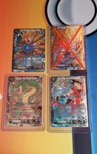 3x Cartas secretas Dragon Ball masters