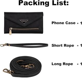 UDBKKDX Funda tipo cartera Samsung S25 Ultra Negra