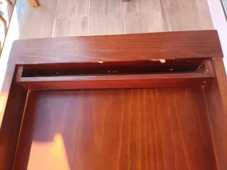 Mesa extensible de madera gruesa