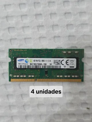 4x Memorias RAM Samsung DDR3L 4GB