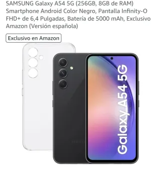 Samsung Galaxy A54 5G 256GB Negro
