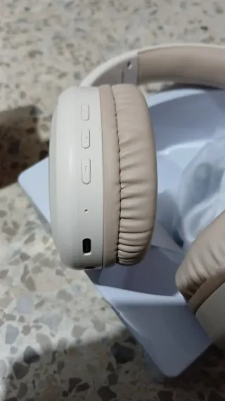 Cascos Lenovo Beige/Blanco