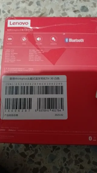 Cascos Lenovo Beige/Blanco