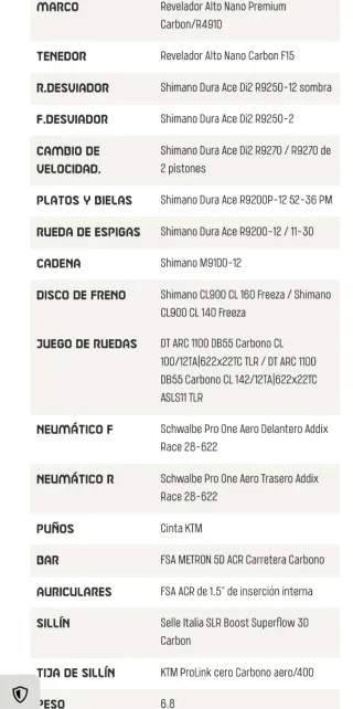 Cuadro KTM Revelator Alto Exonic 2025 M