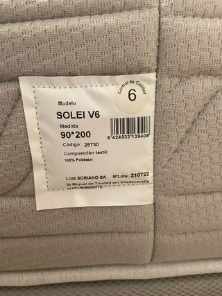 Pack Colchón y tapibase Sonpura 90x200