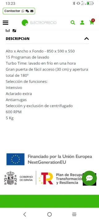 Lavadora Aspes ALF 106