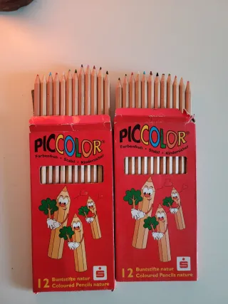 24 matite colorate nuove Piccolor