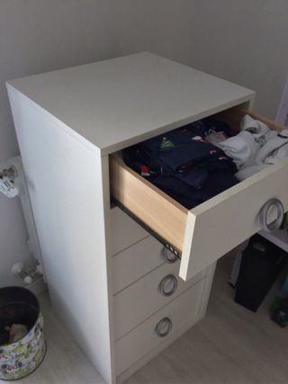 Cómoda blanca 5 cajones