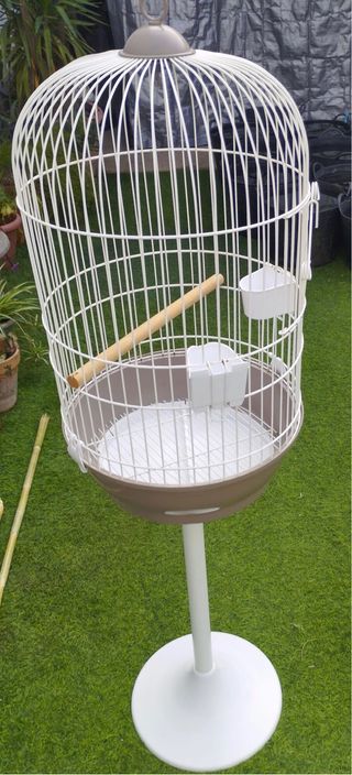 Jaula para cotorras, ninfas y pájaros