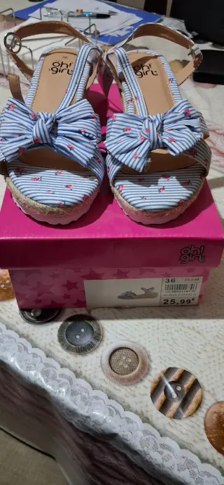 Sandalias cuña Oh! Girl Talla 36
