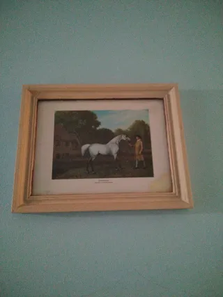 Quadro decorativo di cavallo e cavaliere