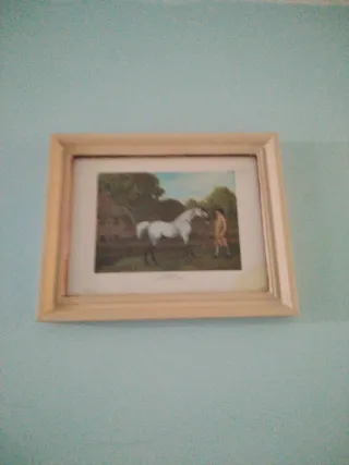 Quadro decorativo di cavallo e cavaliere