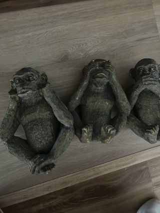 Juego 3 Monos Sabios No Veo, No Oigo, No Hablo