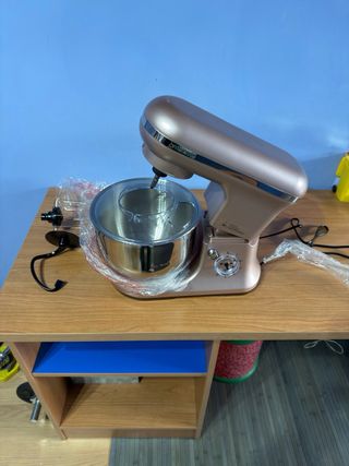 Amasadora Rosa Metálica