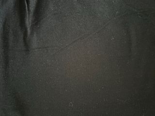 Falda larga negra T/L con doblez