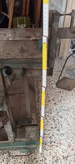 Antica bilancia bascula da terra 50 kg Vintage