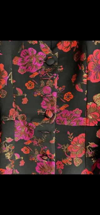 Vestido Apparentia floral manga abullonada