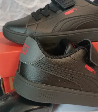 Zapatillas Puma Niños Negro/Rojo