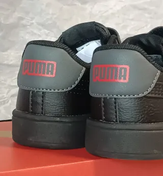 Zapatillas Puma Niños Negro/Rojo