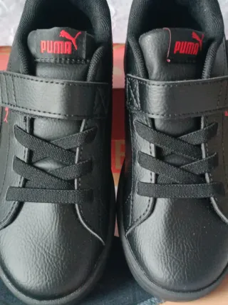 Zapatillas Puma Niños Negro/Rojo