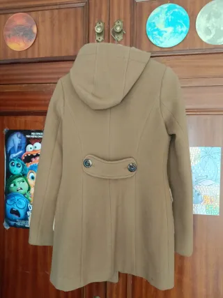 Abrigo paño T38 Beige