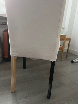 Sillas de comedor de tela (4 unidades)