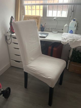 Sillas de comedor de tela (4 unidades)