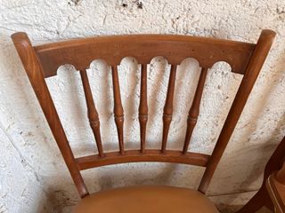 Juego de 4 sillas retro de madera