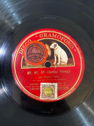 Miguel Fleta lote discos de pizarra