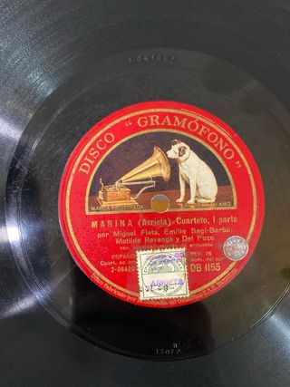 Miguel Fleta lote discos de pizarra