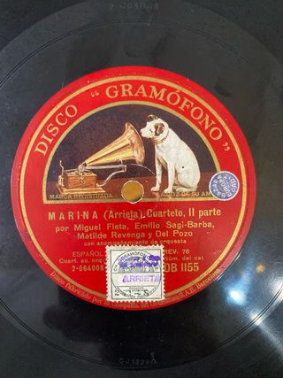 Miguel Fleta lote discos de pizarra