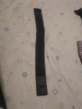 Cinturón ancho mujer negro cierre velcro, elástico