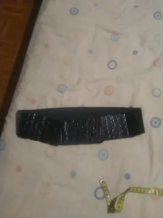 Cinturón ancho mujer negro cierre velcro, elástico